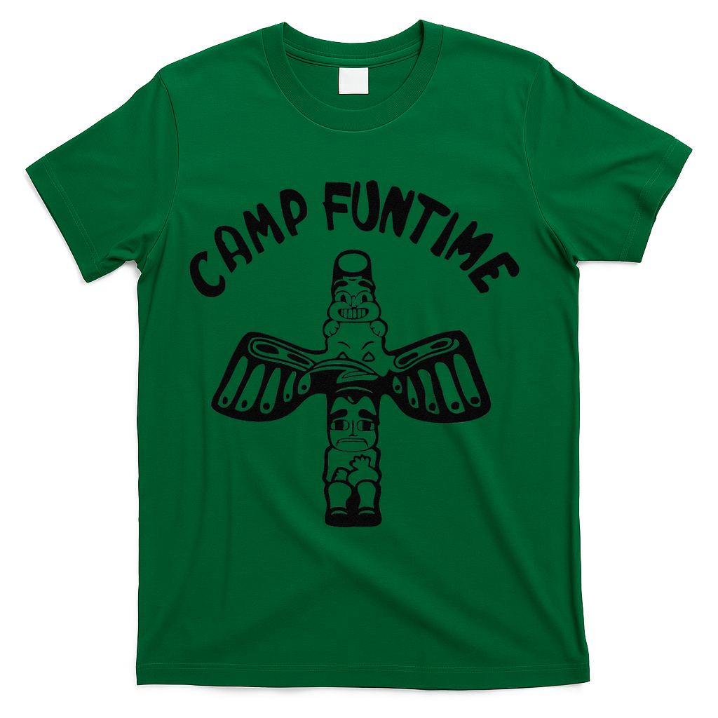 Camp Funtime, Gift, Punk, Rock, Retro, Summer T-Shirt - Green