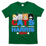 Cats For Harris Vote Kamala Harris 2024 Election T-Shirt