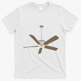 Ceiling Fan Lazy DIY Halloween Costume Funny Easy T-Shirt - White