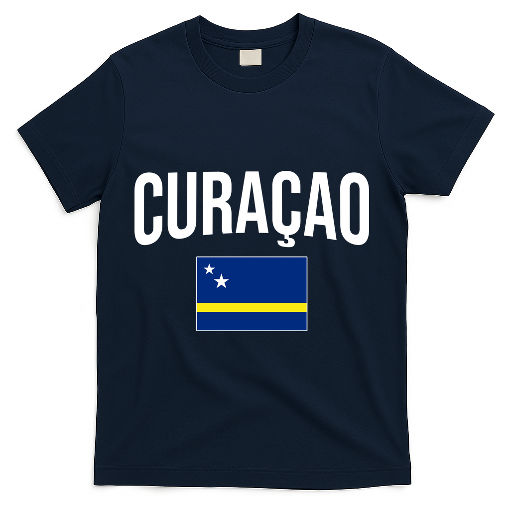 Curaçao Flag Of Curacao T-Shirt - Navy