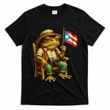 Coqui Frog Puerto Rico Flag Taino Boricua Hispanic T-Shirt