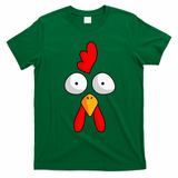 Chicken Face Rooster Halloween Costume Farm Poultry T-Shirt - Irish Green