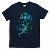 Cool Summer Graphic Skull T-Shirt - Navy