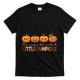 Caring For The Cutest Little Pumpkins T-Shirt - Black