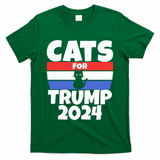 Cats For Trump 2024 Cat Owner Republican Cool Gift T-Shirt