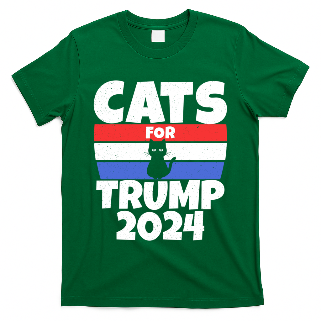 Cats For Trump 2024 Cat Owner Republican Cool Gift T-Shirt