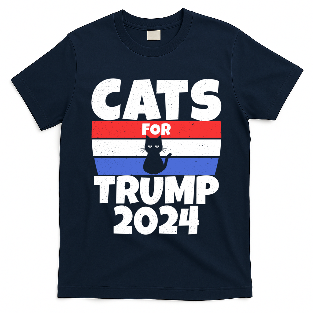 Cats For Trump 2024 Cat Owner Republican Cool Gift T-Shirt