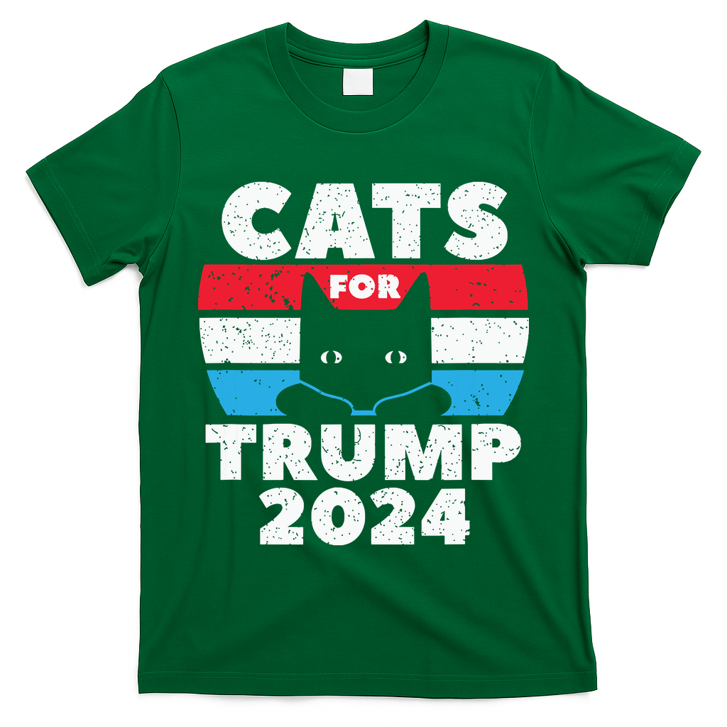 Cats For Trump 2024 Election T-Shirt