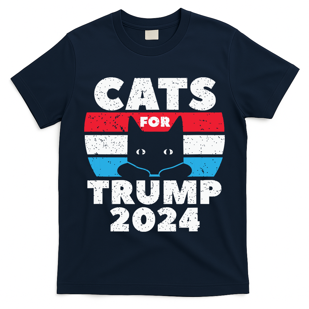 Cats For Trump 2024 Election T-Shirt
