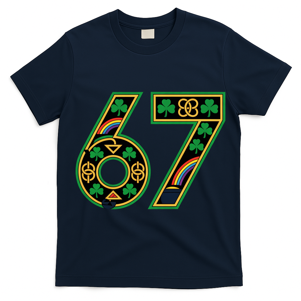 Celtic Graphic 67 Irish Clover Shamrock St Patricks Day T-Shirt