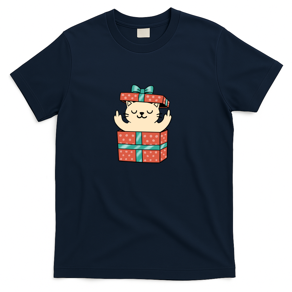 Cat Gift Box - Navy