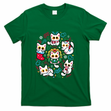 Cats Gone Christmas - Funny White Kittens - Green