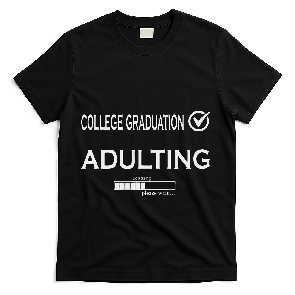 College Graduation Funny Graduate School T-Shirt - Black
