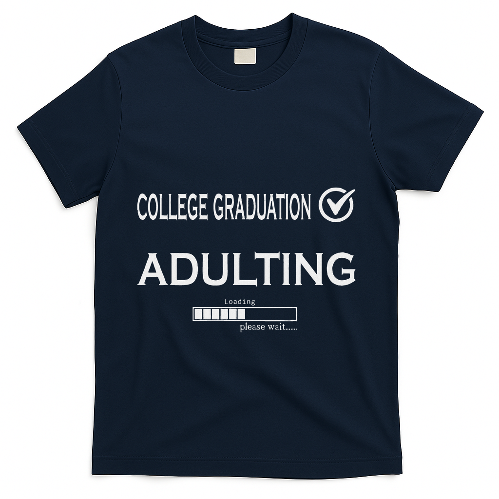 College Graduation Funny Graduate School T-Shirt - Navy