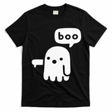 Chunky Ghost Of Disapproval Boo Halloween T-Shirt - Black