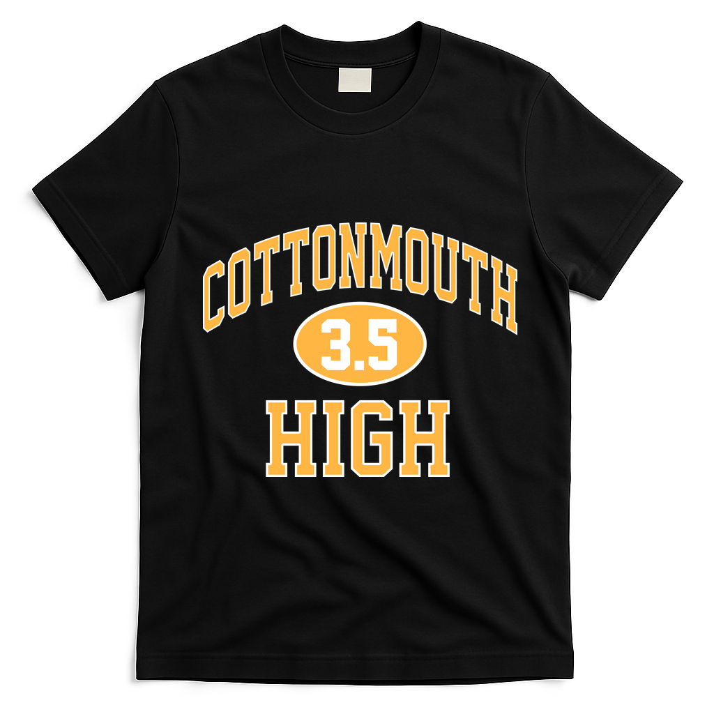 Cottonmouth High T-Shirt - Black