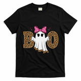 Cute Halloween Boo Ghost Vibes Spooky Season T-Shirt - Black