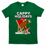 Cappy Holidays Christmas Capybara Funny Capybara Christmas T-Shirt - Irish Green
