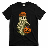 Camo Halloween Ghost Candy Hunter T-Shirt - Black