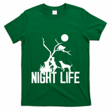 Coon Hound Hunting Night Life Hunting Dog Coon Hunting Funny Gift T-Shirt