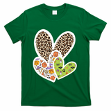 Cute Halloween Hearts Festive T-Shirt - Green