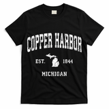 Copper Harbor Michigan Mi Vintage Established Athletic Sports Design T-Shirt