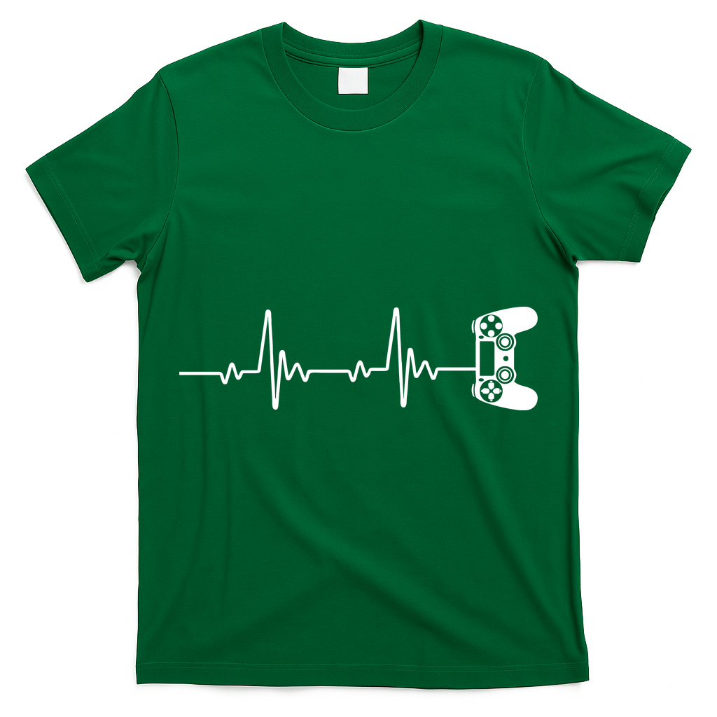 Gamer Controller Heartbeat Pules T-Shirt