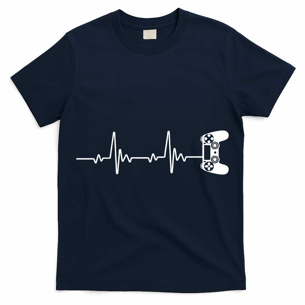 Gamer Controller Heartbeat Pules T-Shirt
