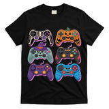 Cute Halloween Skeleton Zombie Gaming Control Gamer T-Shirt