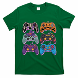 Cute Halloween Skeleton Zombie Gaming Control Gamer T-Shirt - Irish Green