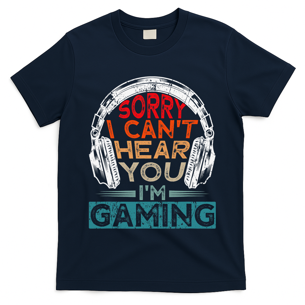 Can't Hear You I'm Gaming Gamer Assertion Gift Idea T-Shirt