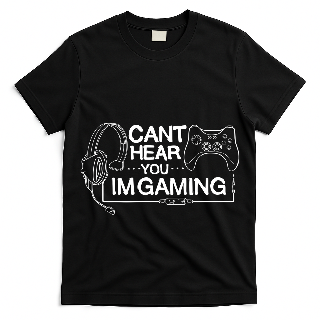 I Can't Hear You I'm Gaming Funny Gamer T-Shirt