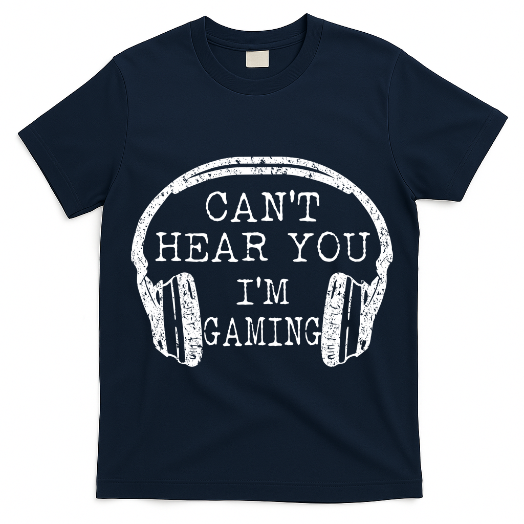 I Can't Hear You I'm Gaming Headphones Gamer T-Shirt