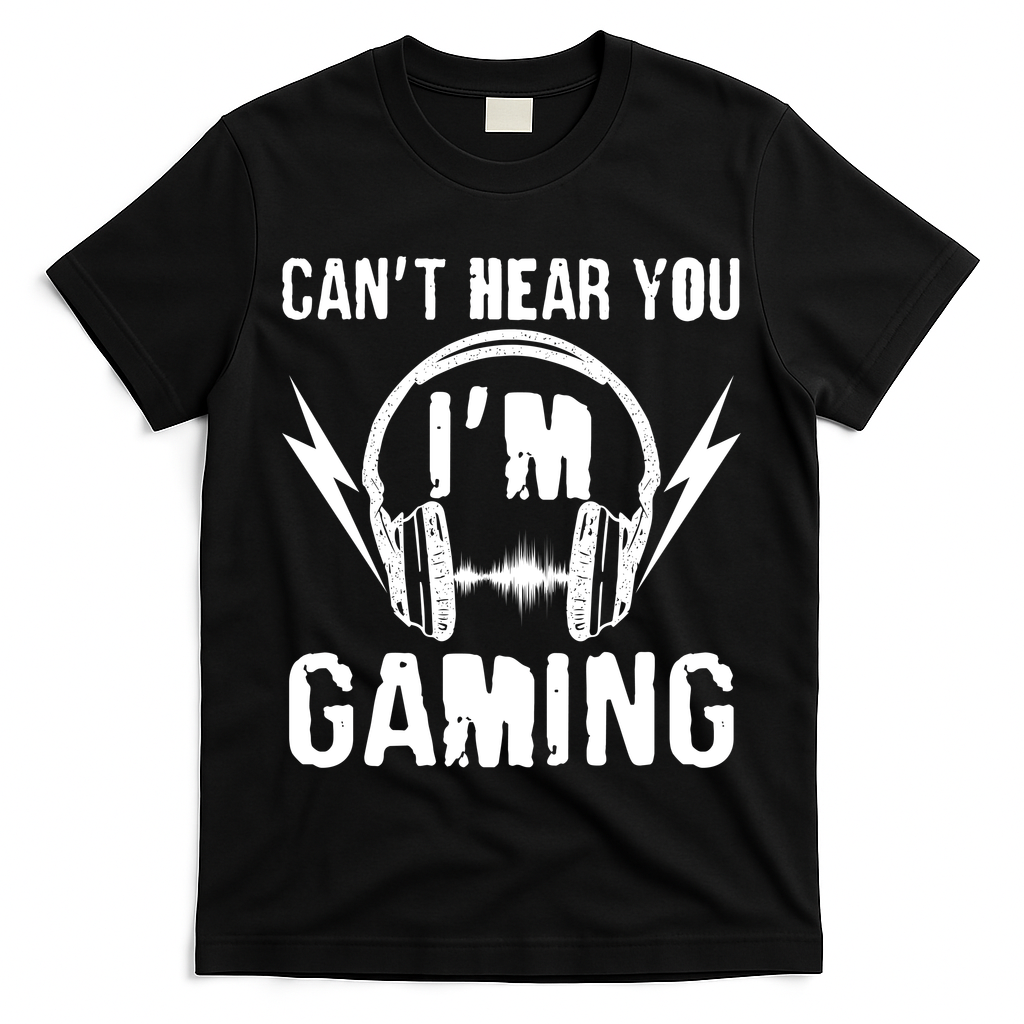 Funny Can't Hear You I'm Gaming T-Shirt