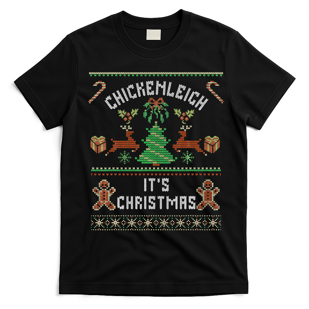 Chickenleigh ItS Christmas T-Shirt - Black