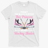 Cool Ice Hockey Design For Girl Mom Wo Ice Hockey Player T-Shirt - White