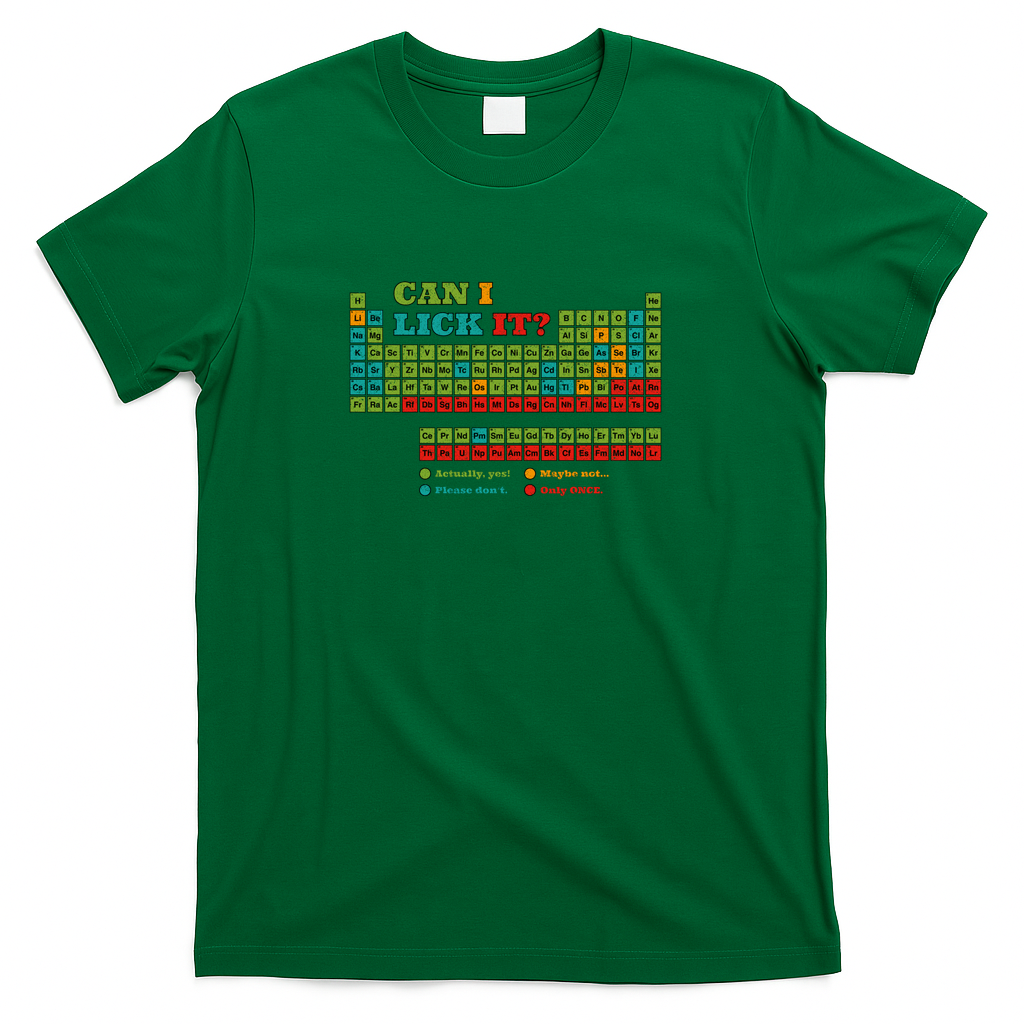 Can I Lick It? Periodic Table by Tobe Fonseca - Green