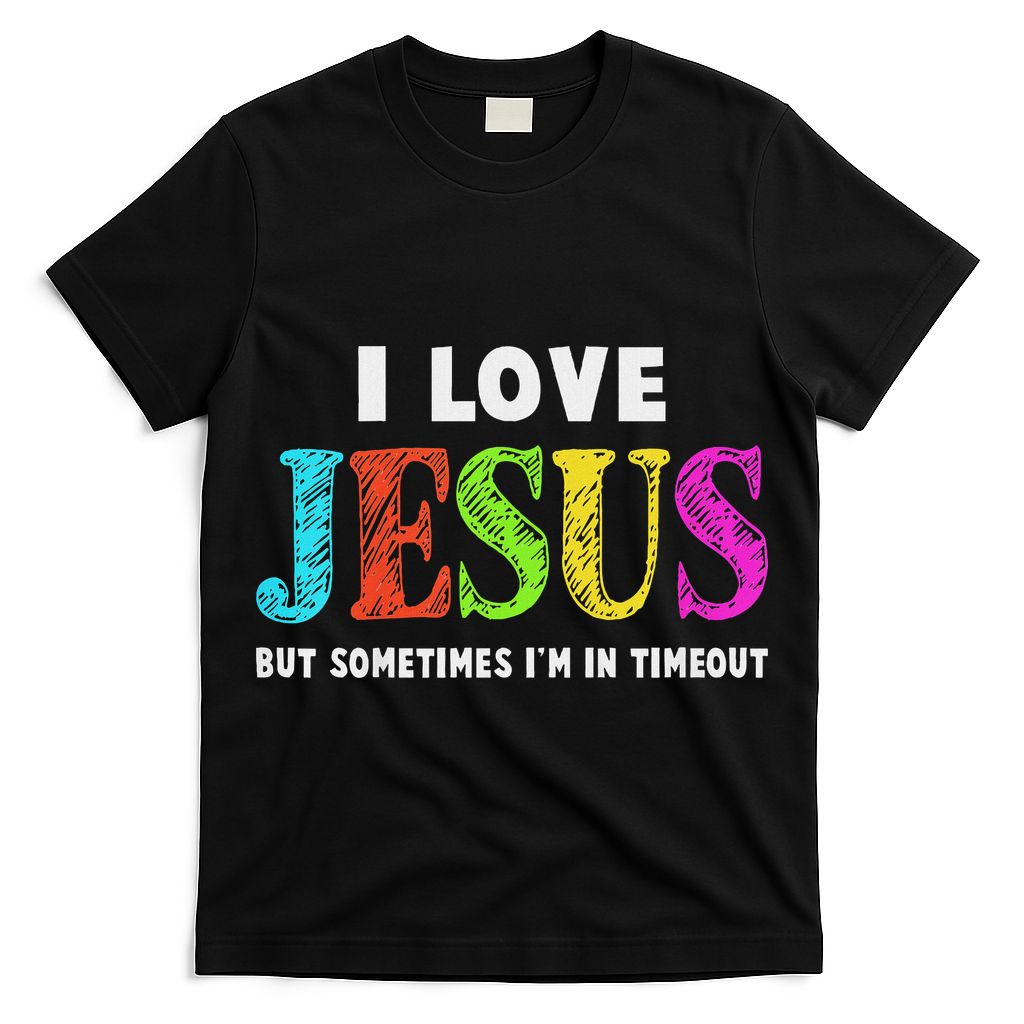 Cute I Love Jesus Christian Faith Gifts T-Shirt