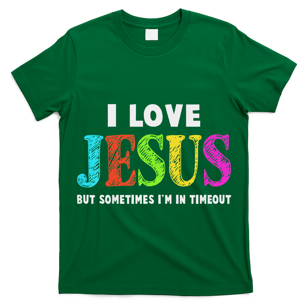 Cute I Love Jesus Christian Faith Gifts T-Shirt