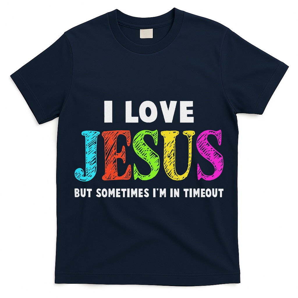 Cute I Love Jesus Christian Faith Gifts T-Shirt