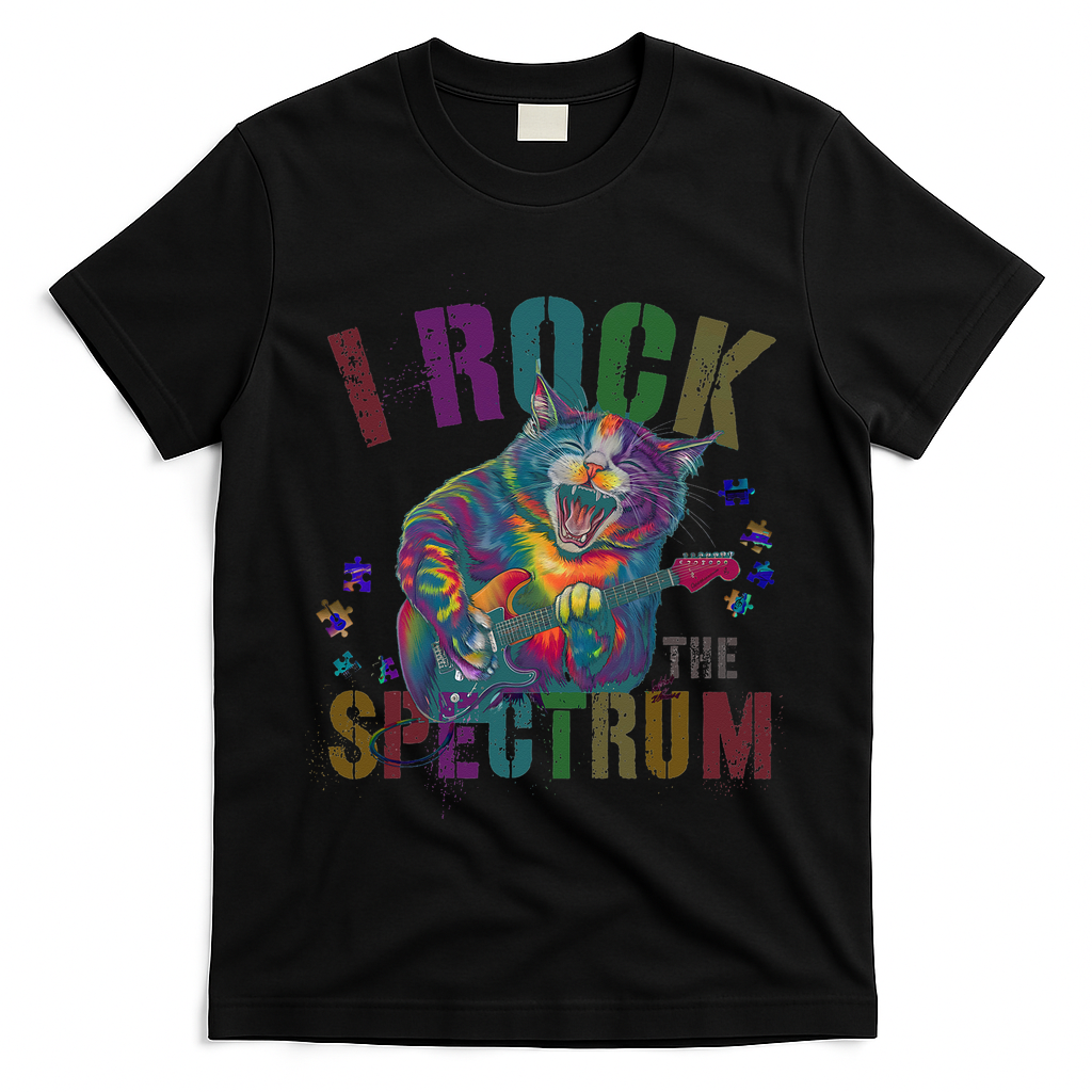 Cute I ROCK THE SPECTRUM Autism Awareness Mommy Respect T-Shirt