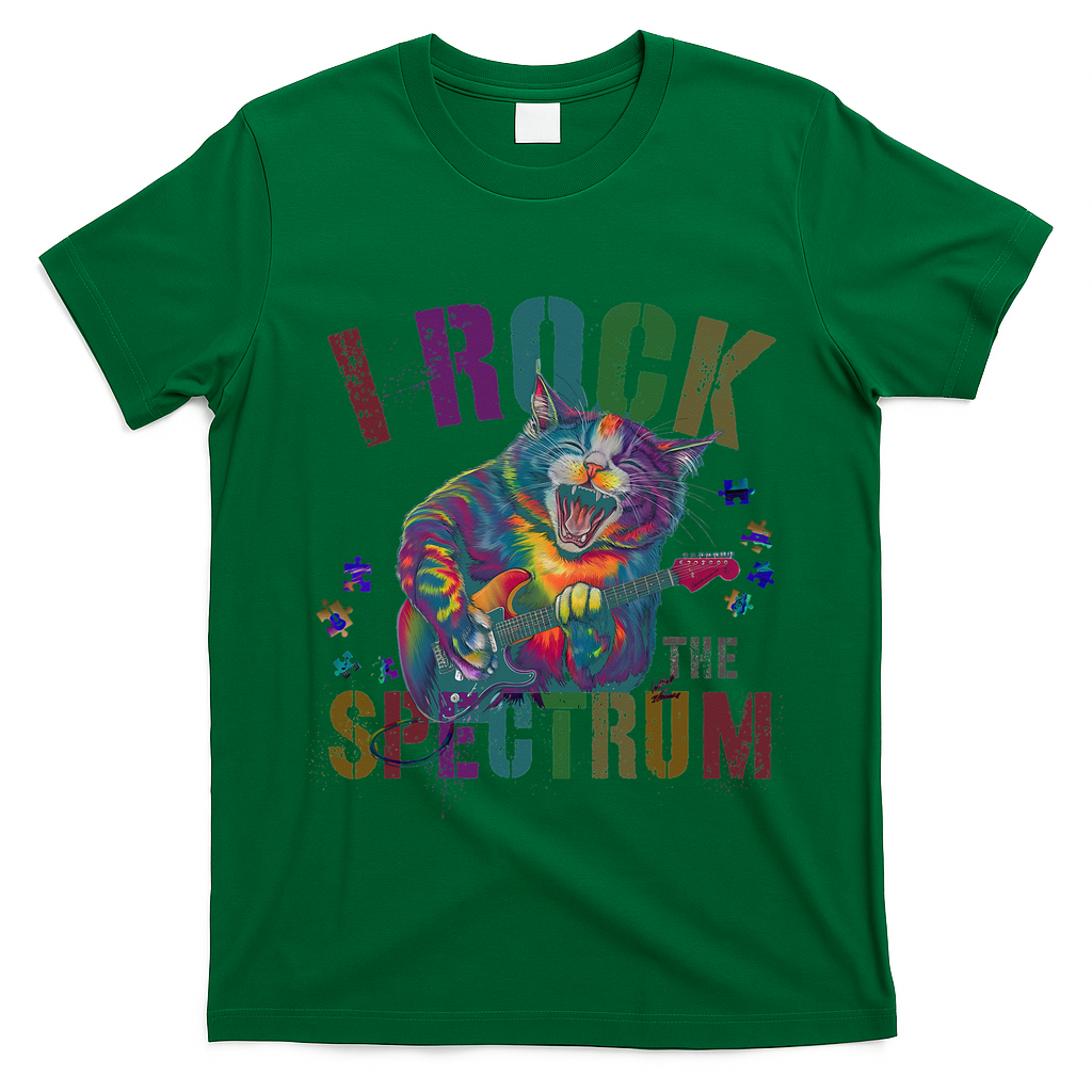 Cute I ROCK THE SPECTRUM Autism Awareness Mommy Respect T-Shirt