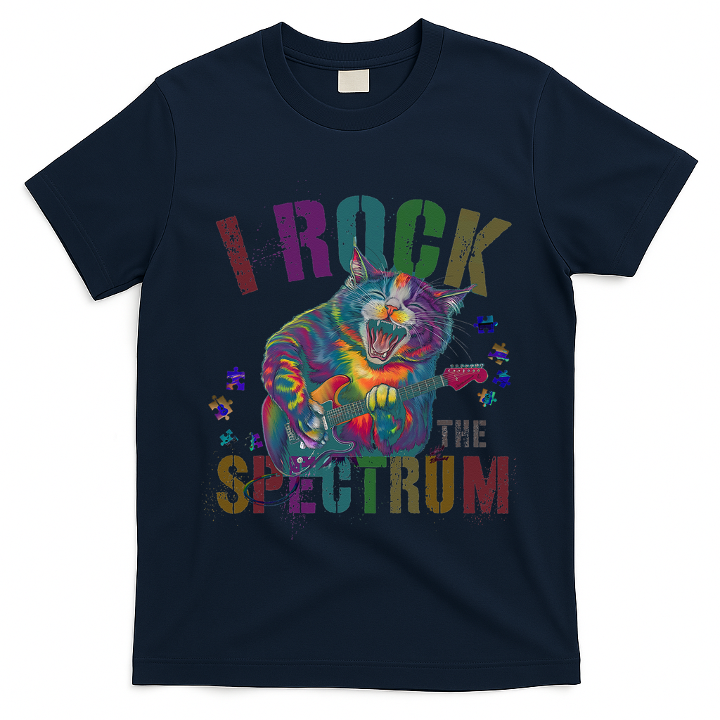 Cute I ROCK THE SPECTRUM Autism Awareness Mommy Respect T-Shirt