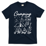Camping Is The Best Life T-Shirt - Navy