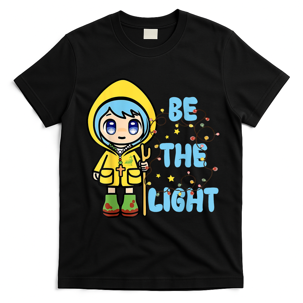 Christmas Jubilee Be The Light Luce Anime Mascot Of The 2025 Xmas Gift T-Shirt - Black