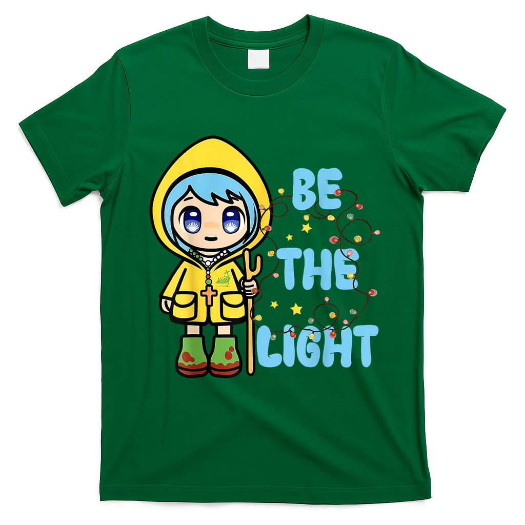 Christmas Jubilee Be The Light Luce Anime Mascot Of The 2025 Xmas Gift T-Shirt - Irish Green