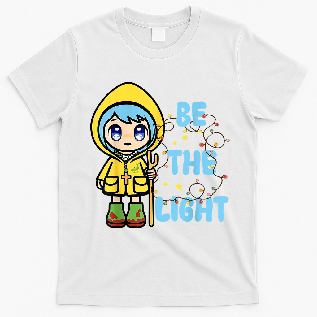 Christmas Jubilee Be The Light Luce Anime Mascot Of The 2025 Xmas Gift T-Shirt - White