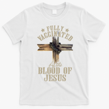 Christian Jesus Lover Fully Vaccinated By The Blood Of Jesus Long Sleeve TShirt T-Shirt - White