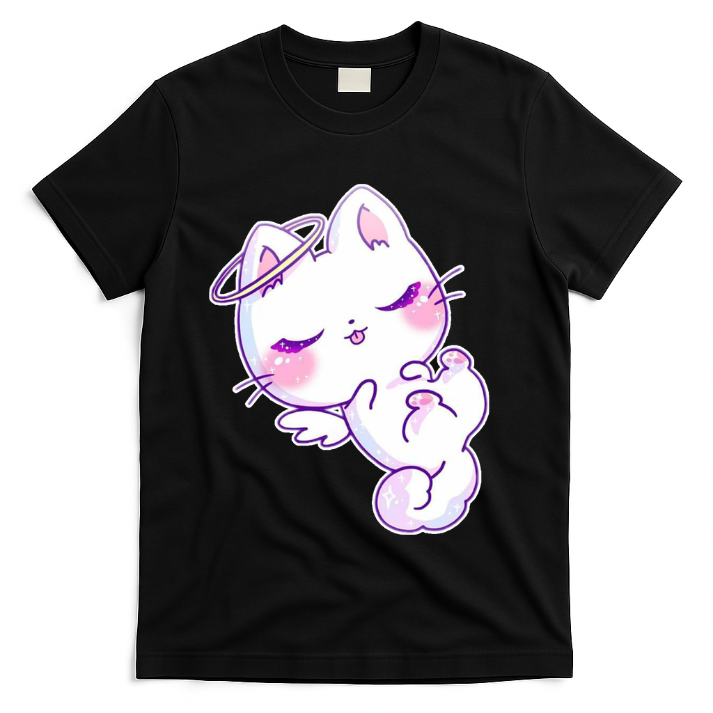 Cute Kitten Angel T-Shirt