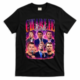 Charlie Kirk Face Justice Memorial  T-Shirt - Black